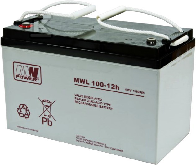 MW Power AGM AGM 12V/100Ah battery - MWL 100-12H