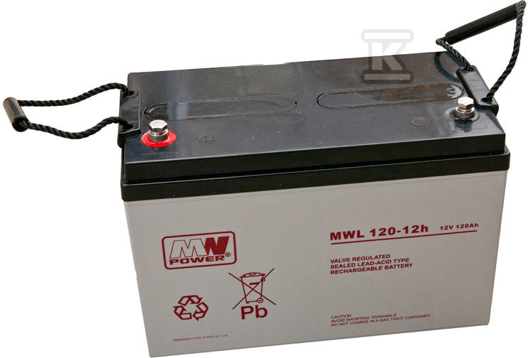 MW Power AGM AGM battery 12V/120Ah - MWL 120-12H