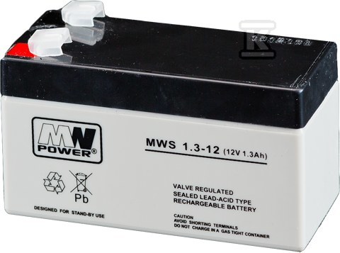 MW Power Akumulator AGM AGM 12V/1,3Ah 5 - MWS 1.3-12