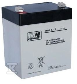 MW Power Akumulator AGM AGM 12V/5Ah 5 - MWS 5-12