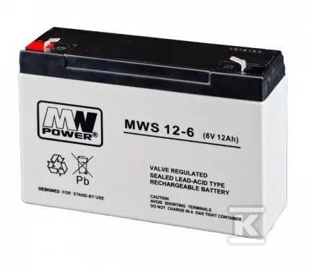 MW Power AGM AGM battery 6V/12Ah 5 - MWS 12-6