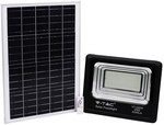 Projektor LED Solarny V-TAC 50W Czarny IP65, Pilot, Timer VT-300W 4000K 4200lm