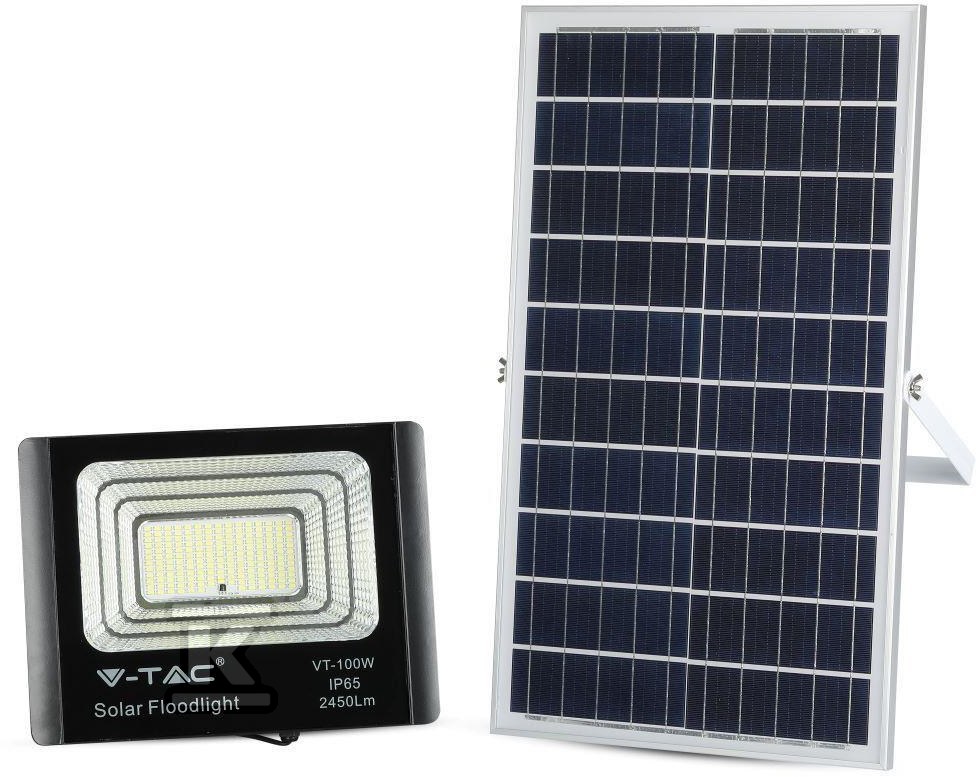 V-TAC 35 W schwarzer LED-Solarprojektor - 8576