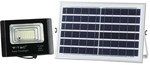 V-TAC 12W schwarzer LED-Solarprojektor IP65, Fernbedienung, Timer VT-25W 4000K 550lm