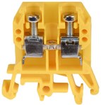 Threaded terminal block ZUG-G10, yellow