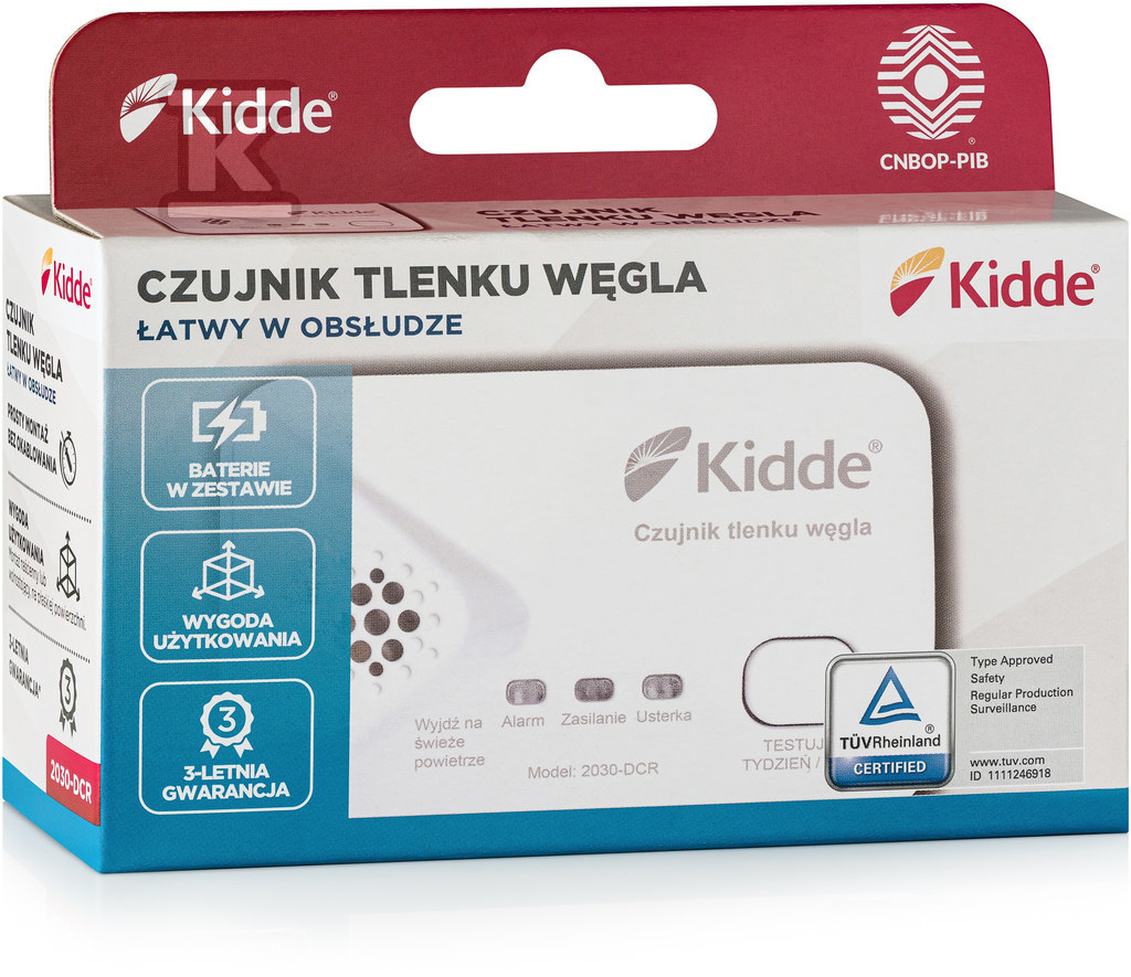 Kidde 2030-DCR carbon monoxide detector - KID-2030-DCR