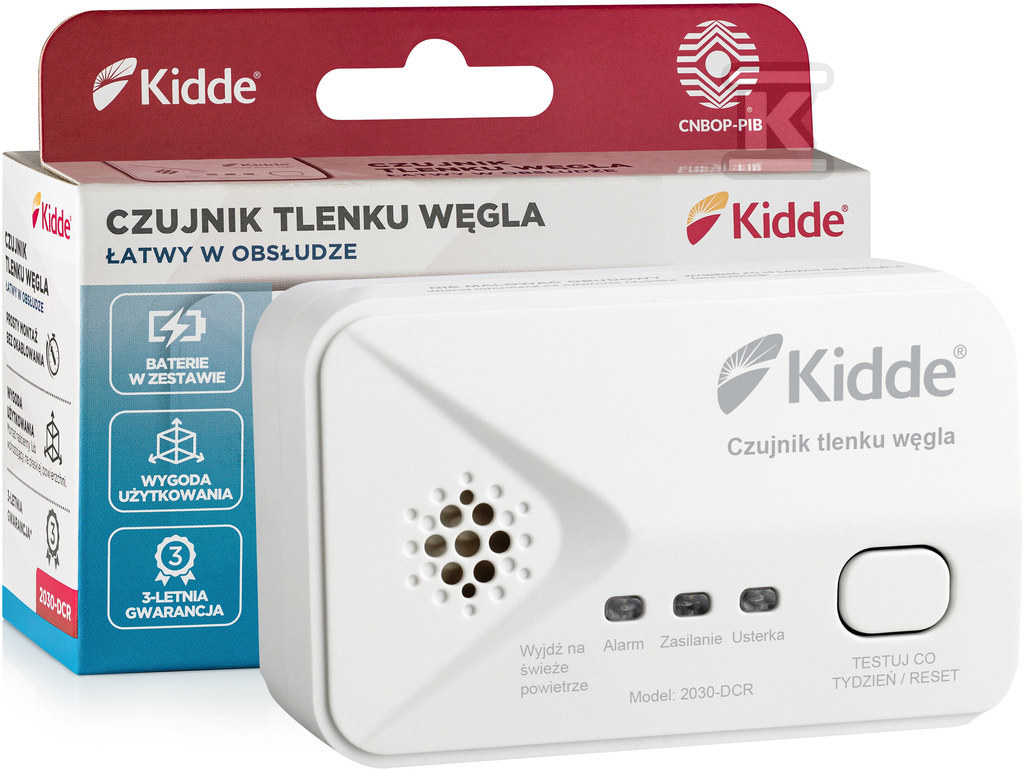 Kidde 2030-DCR carbon monoxide detector - KID-2030-DCR