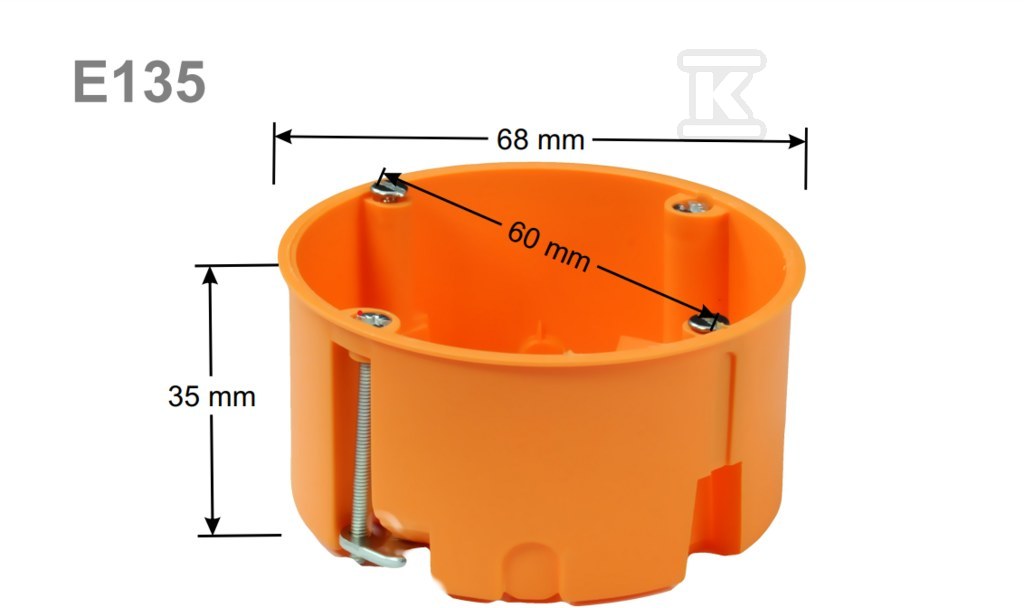 Hohlwanddose 60mm, flach, 35mm tief, - 83254008