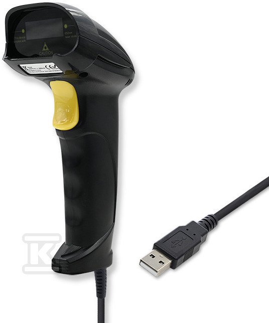 1D Laser Barcode Reader, Black, 50876 - 50876