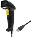 1D Laser Barcode Reader, Black, 50876