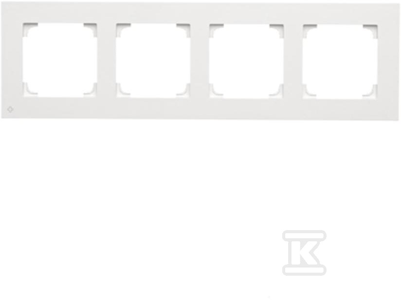 LINE 4-fold frame: Antibacterial white - TR4/AB111