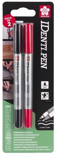 IDenti-Pen markers black + red, Sakura - SKBLXYKT2A