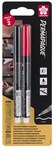 Permapaque fine tip markers black + red, Sakura