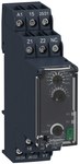 Időzítő relé 0,05s-300h tartománnyal, 24..240V AC/DC, 2 C/O érintkezővel