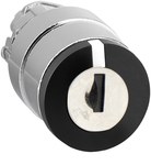 Interruptor de 3 posições com chave, estável, metálico, chave central