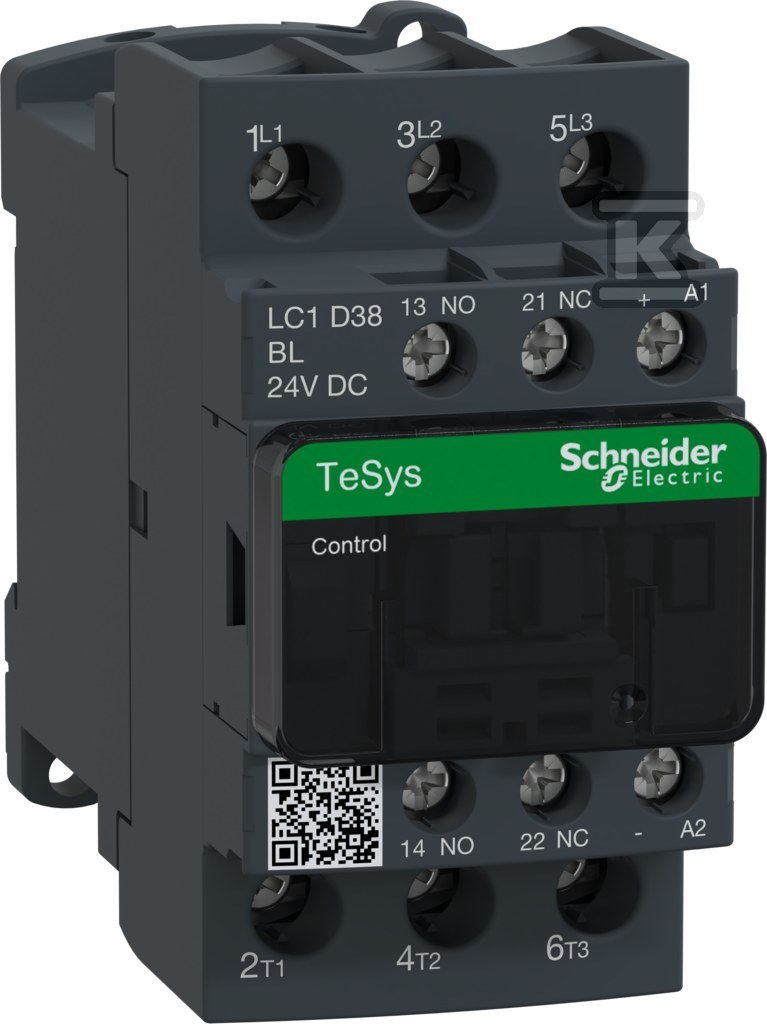 TeSys D AC3 Power Contactor 38A 3P 1NO - LC1D38BL