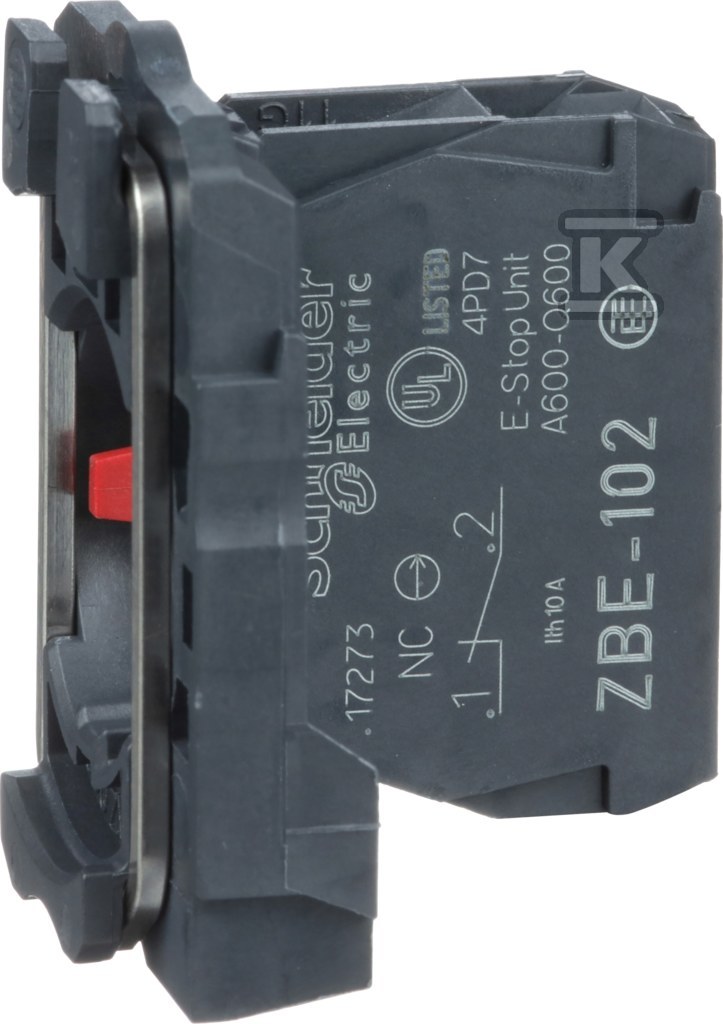 Корпус затиску кріпиться гвинтом з NC - ZB5AZ102