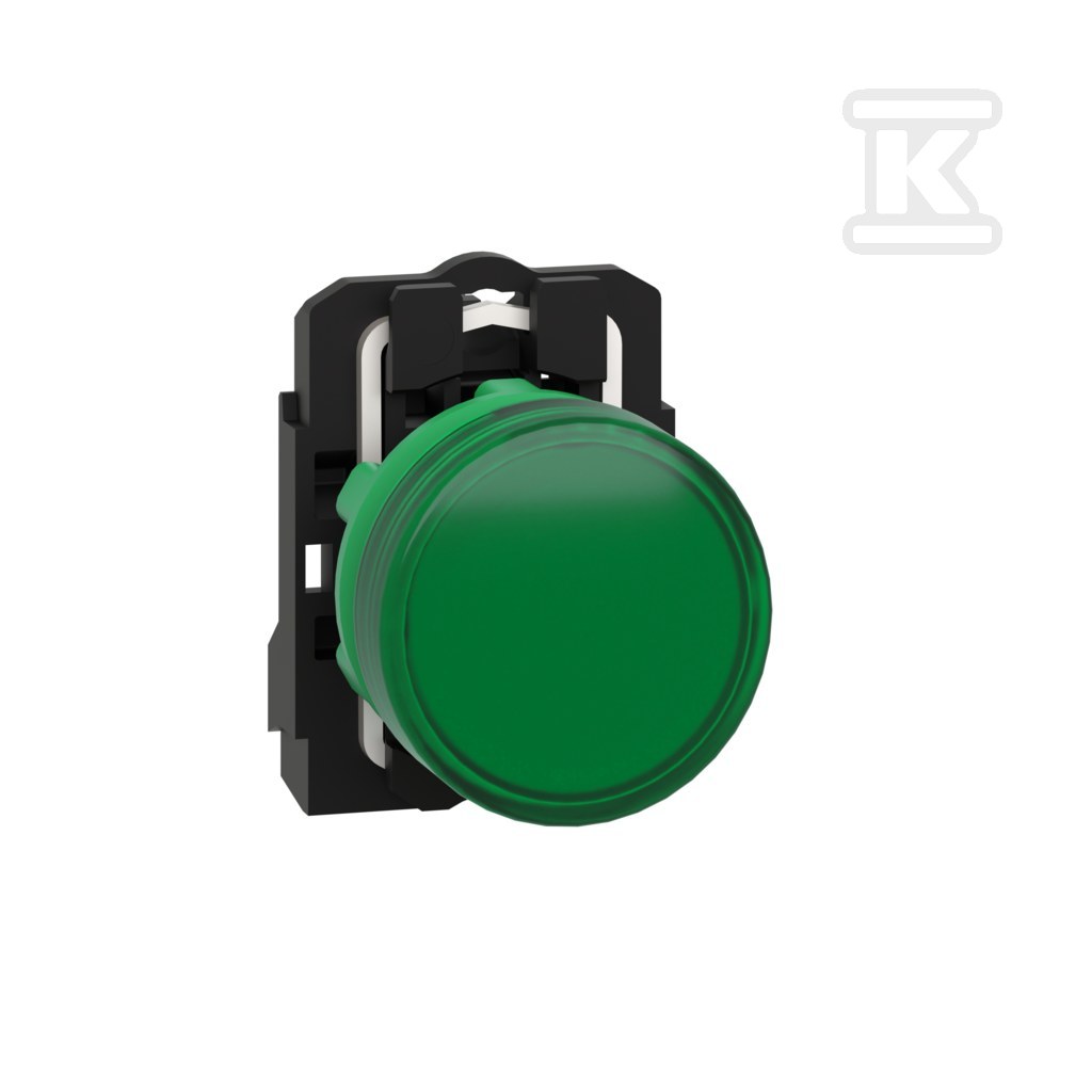 Signal lamp green LED 24V plastic, - XB5AVB3