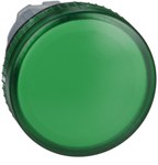 Lâmpada indicadora verde com lâmpada incandescente BA 9s metálica padrão
