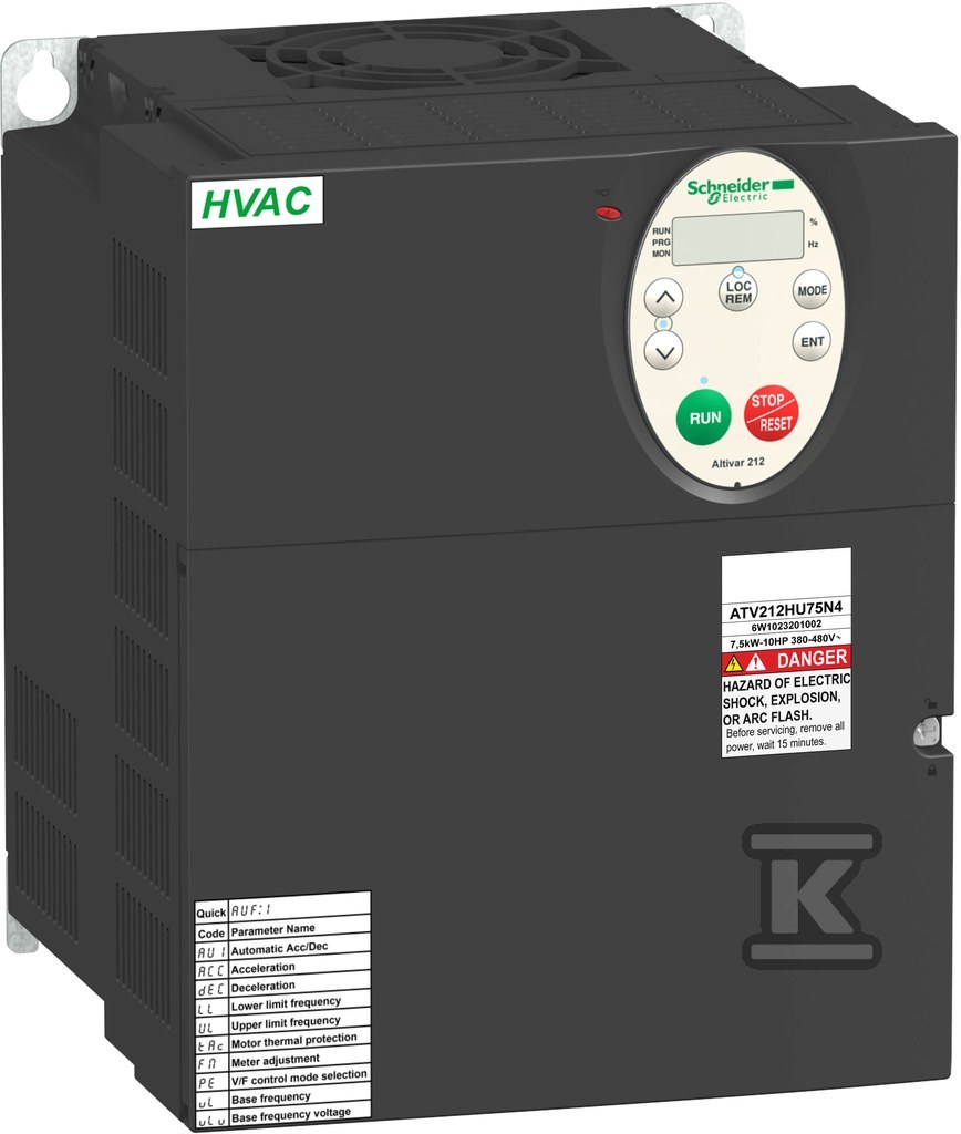 Altivar 212 HVAC 3 ~ 400VAC 11.0kW IP21 - ATV212HD11N4