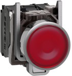 Przycisk płaski czerwony LED 24V Harmony XB4