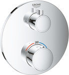 Grohtherm Thermostatic shower mixer for operating the two water outlets