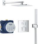 Grohtherm Cube Concealed overhead shower set Rainshower Allure 230