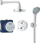 Grohtherm Podtynkowy zestaw prysznicowy z deszczownicą </br>Rainshower Cosmopolitan 160, chrom, ramię prysznica 286 mm, wąż 1250 mm