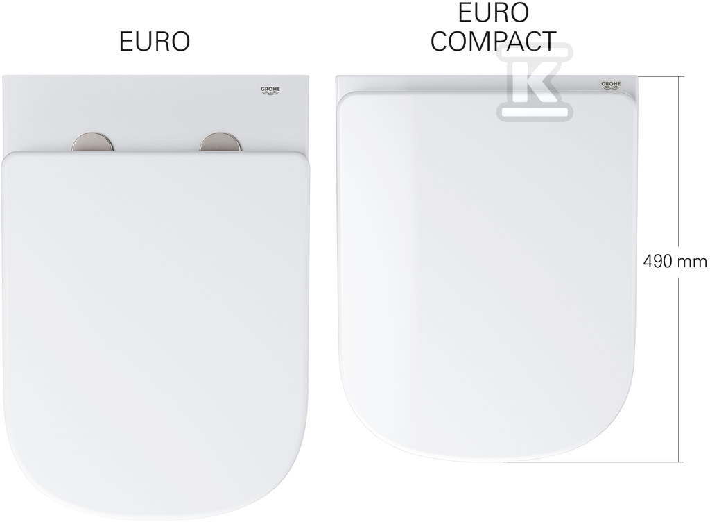 Euro Ceramics Fali WC, alpesi fehér, - 39206000