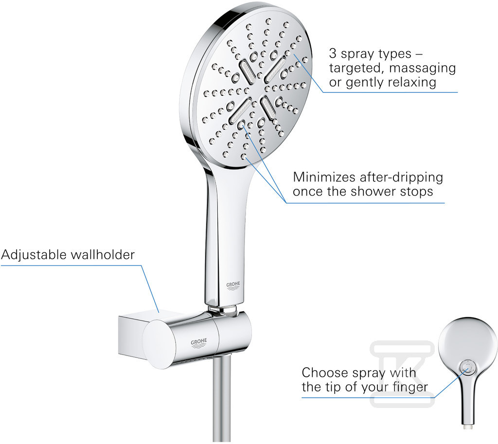 Rainshower SmartActive 130 3-spray - 26580000