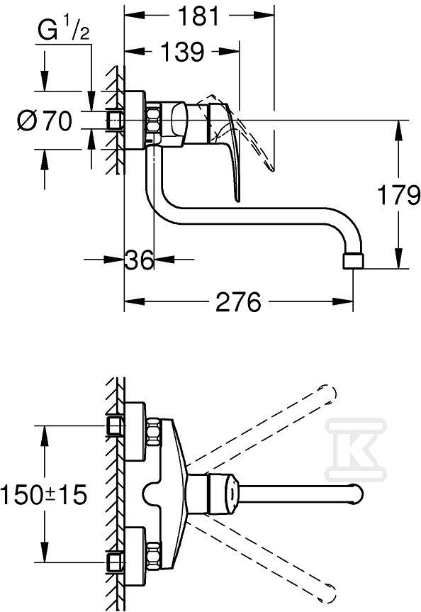 Bateria zlewozmywakowa Eurosmart - 32224003