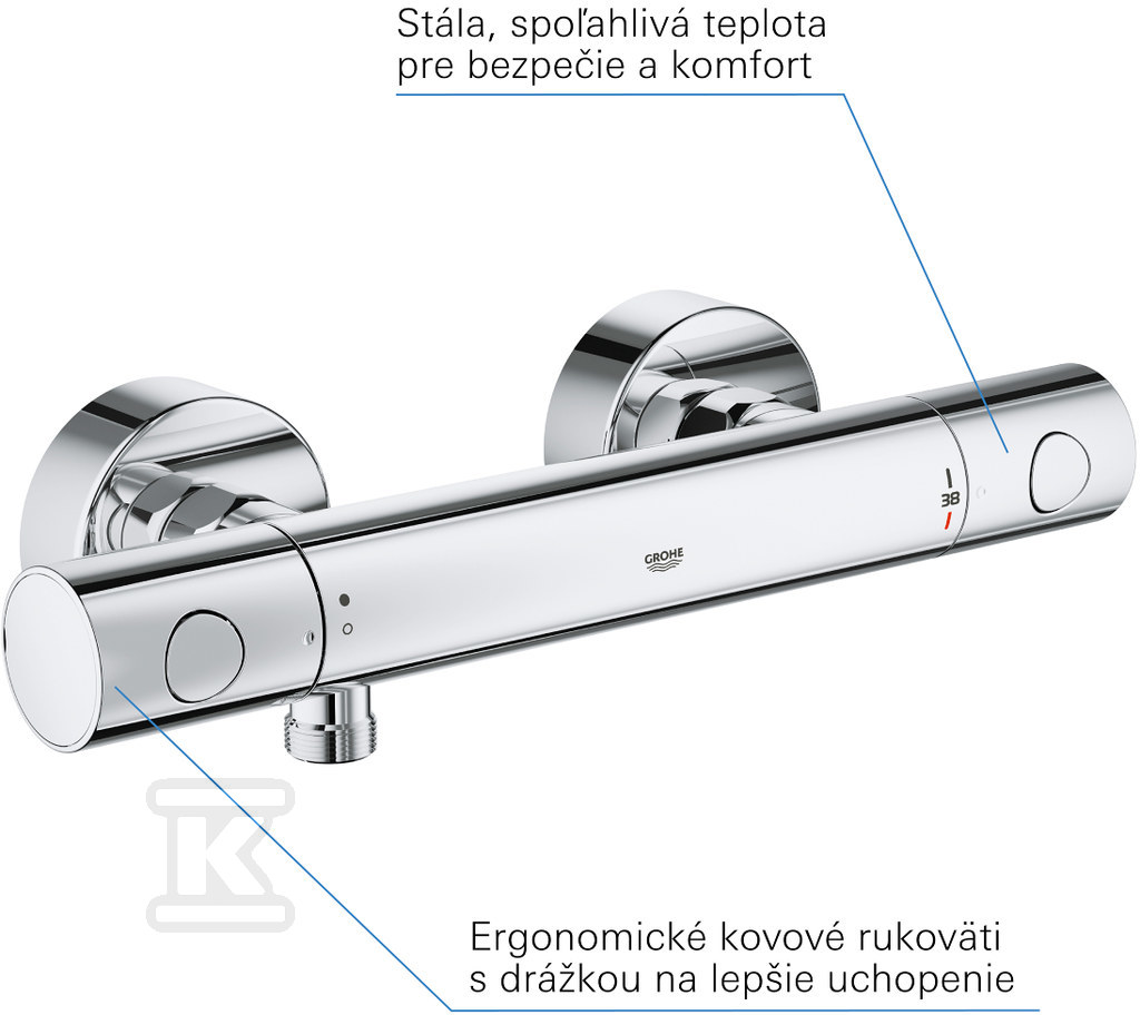 Grohtherm 800 Cosmopolitan Bateria - 34765000