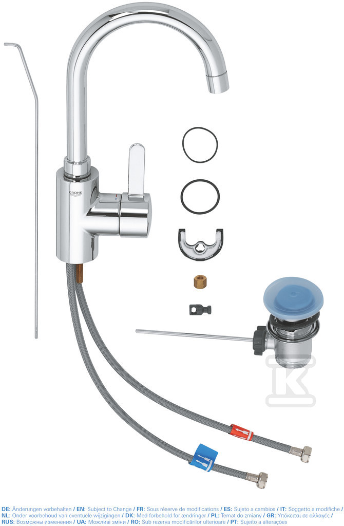 Bateria umywalkowa Eurosmart - 32830001