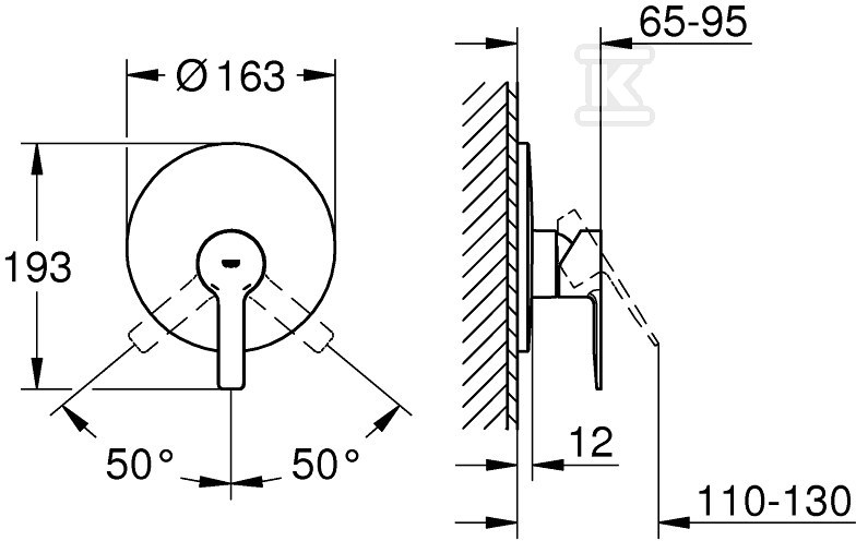 Lineare Jednouchwytowa bateria do - 19296001