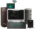 Pompa ciepła powietrzna, monoblokowa PAKIET NORDIC P 12kW - 3 fazowa, 400V, czynnik propan R290, UPS, zdalny dostęp serwisowy,  Wi-Fi, Zawór przełączający, grzałka, zbiornik CWU 200L, Bufor 100L, Konstrukcja pod pompę ciepła