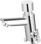 PRESSTIGE PRO timed washbasin faucet with temperature regulation, chrome