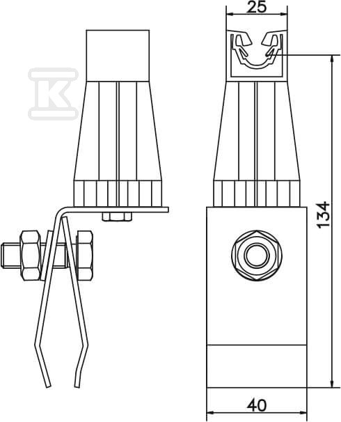Тримач зі шпилькою для цегляного - AH08072C