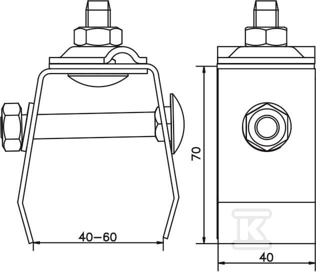 Універсальний кронштейн для конструкцій - AH08083