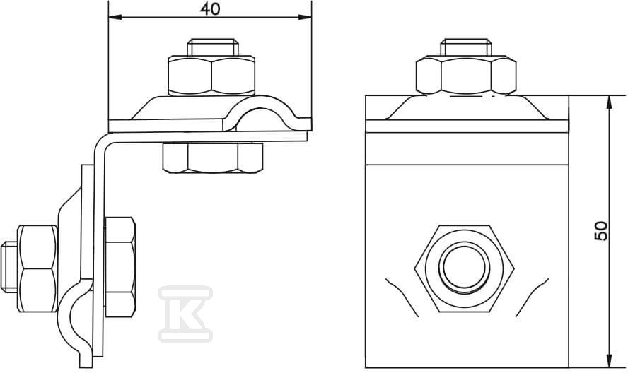Універсальний тримач (мідь) /CU/ - AH08102