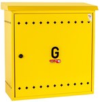 Free-standing box 600x600x250 with a yellow roof