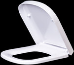 Duroplast toilet seat with V-TEX soft-close hinge