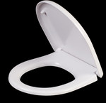 Duroplast toilet seat with TOPICO soft-close hinge