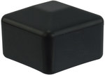 Nasadka szyny czarna 40x40