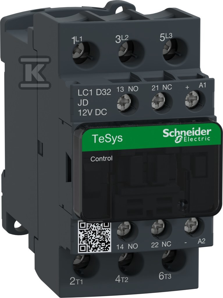 Stycznik mocy TeSys D AC3 32A 3P 1NO - LC1D32JD