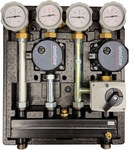 Pump group KOMBIMIX -ONNLINE for 2 circuits: 1 with mixer and 1 circuit without mixer