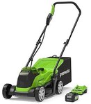 Kosiarka 33 Cm Greenworks Gd24Lm33K4 Zestaw Ładowarka + Aku 4 Ah 24V