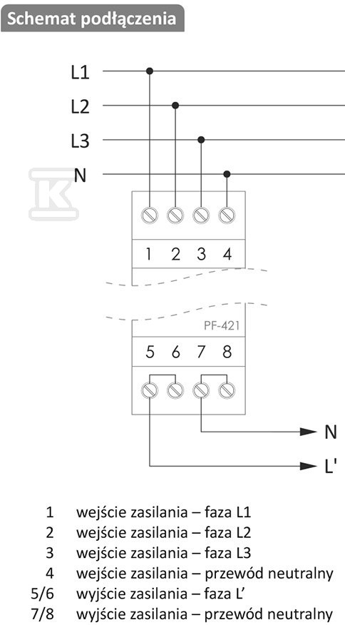 Automatic phase switch with adjustable - PF-421-TRMS