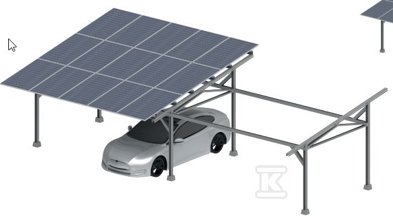 Carport konstrukcja model DK2 - - 858786