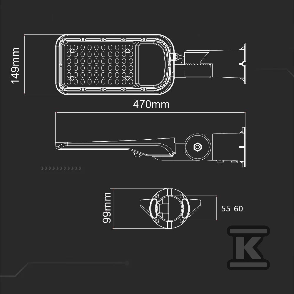 Oprawa Uliczna LED V-TAC SAMSUNG CHIP z - 20424