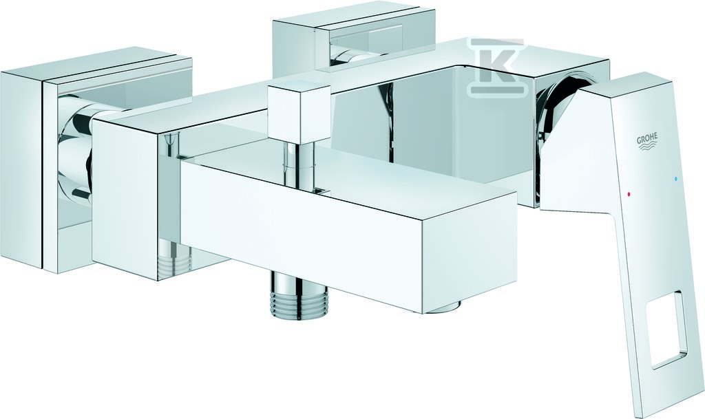 Eurocube - single lever bath mixer, - 23140000